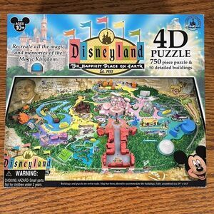 Disney Parks Exclusive Disneyland 4D 750 Piece Puzzle And 50 Building Replicas